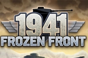 Ένα γραφικό με τον αριθμό 1941 και τις λέξεις Frozen Front, με φόντο ένα τανκ και φτερά