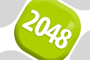 Πράσινο εικονίδιο με τον αριθμό 2048 σε λευκά γράμματα