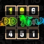 Έγχρωμη επιγραφή ADD IT UP με αριθμητικά τετράγωνα στο φόντο