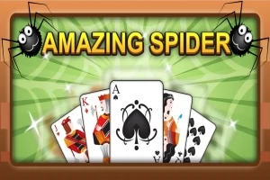 Ένα σετ από τραπουλόχαρτα με τίτλο Amazing Spider και δύο κινούμενες αράχνες