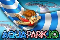 Τρελό παιχνίδι αγώνων σε νεροτσουλήθρες με