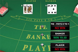 Απολαύστε αυτό το κομψό παιχνίδι μπακαρά