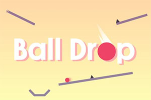 Κείμενο Ball Drop με ροζ μπάλα και φωτεινό φόντο, περιστοιχισμένο από επικλινείς και οριζόντιες γραμμές