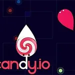 Χρωματιστές σταγόνες και η λέξη candy