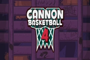 Λογότυπο με την επιγραφή Cannon Basketball 4 μπροστά από φόντο με μωβ και ροζ αποχρώσεις