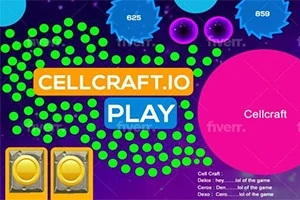 Πολύχρωμα γραφικά με την ένδειξη CELLCRAFT