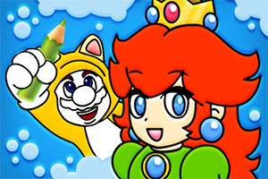Color fun video game characters