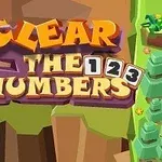 Το κείμενο Clear the Numbers είναι γραμμένο σε πολύχρωμα γράμματα πάνω από ένα φόντο με δέντρα και πράσινο τοπίο