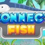 Γράμματα με την επιγραφή CONNECT FISH πάνω σε φόντο θάλασσας με ψάρια και κοράλλια