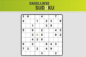 Πίνακας Sudoku 9x9 με αριθμούς και πράσινη επικεφαλίδα πάνω από το πλέγμα