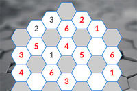Καθημερινά παζλ HexNum σε τρία μεγέθη και