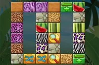 Mahjong link σε ένα σαφάρι με άγρια μοτίβα της