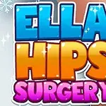 Λογότυπο με χρωματιστά γράμματα που λέει Ella Hips Surgery πάνω σε ουδέτερο φόντο