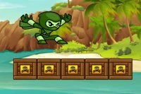 Βοηθήστε τον Green Ninja να φτάσει στη γραμμή
