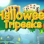 Γραφικά με θέμα το Halloween με κολοκύθες, κάρτες και σπίτια σε ένα σκιώδες τοπίο