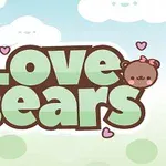 Η εικόνα δείχνει τη φράση Love Bears με δύο κεφαλάκια αρκούδων και καρδιές σε παστέλ αποχρώσεις μπροστά από ένα φόντο με σύννεφα