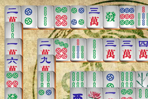 Mahjong Connect 2 Online Πλακίδια με πολύχρωμα σύμβολα και χαρακτήρες από παραδοσιακό παιχνίδι σε μοντέρνο φόντο