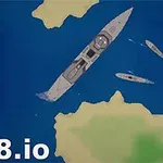 Πλοία σε γαλάζια θάλασσα με νησιά στο φόντο και κείμενο mk48