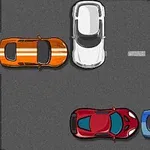Πέντε αυτοκίνητα διαφόρων χρωμάτων σε πολυσύχναστη διασταύρωση