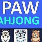 Κείμενο PAW MAHJONG με εικόνες ζώων, όπως τίγρης, πρόβατο, κοάλα και αρκούδα