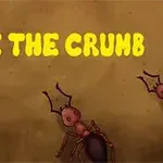 Γράμματα SAVE THE CRUMB με εικόνα μυρμηγκιών στο φόντο