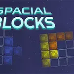 Οθόνη με τον τίτλο Spacial Blocks και πολύχρωμα μπλοκ στο φόντο