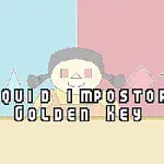 Ένα pixel art κορίτσι με πλεξούδες στο κέντρο, με μπλε και ροζ φόντο, δύο μικρά χαρακτήρες δεξιά και αριστερά, και κείμενο στο κάτω μέρος