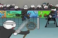 Ένα επικό παιχνίδι μπάντμιντον με