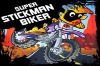 Ο Stickman λατρεύει να οδηγεί τη μοτοσυκλέτα