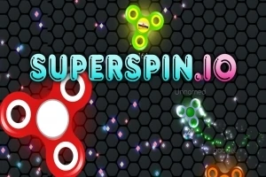 Fidget spinners με φωτεινά χρώματα σε εξαγωνικό υπόβαθρο με τη λέξη SUPERSOIN