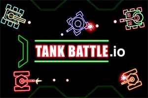 Πολύχρωμα γραφικά δεξαμενών και κείμενο TANK BATTLE