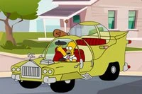Δωρεάν online παιχνίδι παζλ για το Simpsons Car Jigsaw