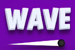 Η εικόνα παρουσιάζει τη λέξη WAVE με μεγάλα λευκά γράμματα σε μωβ φόντο και μια μαύρη σφαίρα με λευκή γραμμή να δείχνει κίνηση προς τα αριστερά