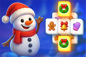 Χαρούμενος χιονάνθρωπος με κόκκινο κασκόλ και σκούφο δίπλα σε χειμωνιάτικα εικονίδια όπως πιπερόριζα, καμπανάκια και γάντια