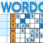 Πλέγμα γραμμάτων σε στυλ παζλ με τον τίτλο WORDOKU από πάνω