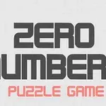 Η εικόνα περιέχει τις λέξεις ZERO NUMBERS με μεγάλα μαύρα γράμματα και PUZZLE GAME με μικρότερα κόκκινα γράμματα σε γκρι φόντο